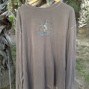 Life Is Good Gray Long Sleeve Shirt